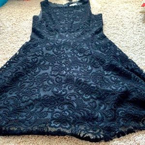 Black Knee Length Formal Dress